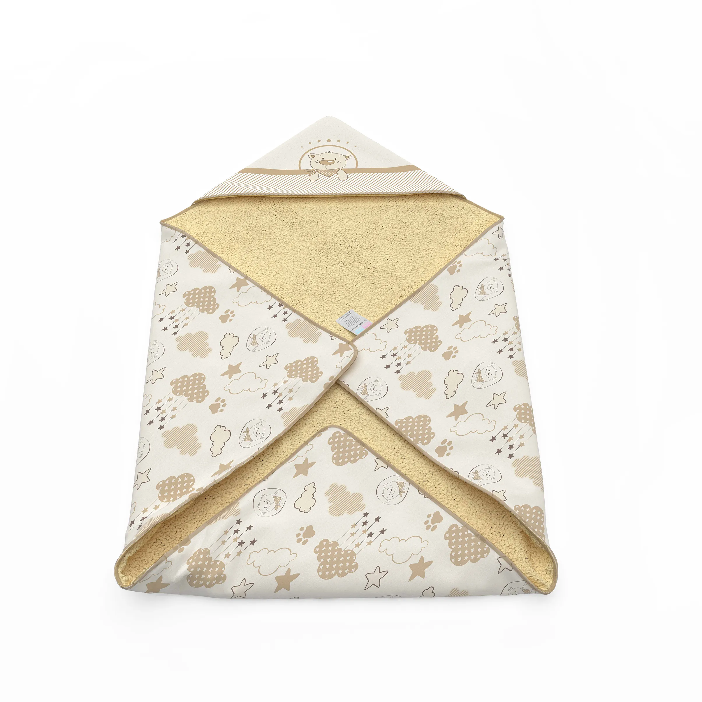 پتو دورپیچ کلاه دار Teddy Bear